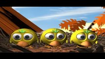 Angry Birds Seasons - Funny fail Baby birds pigeons naughty