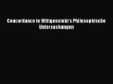 [PDF Download] Concordance to Wittgenstein's Philosophische Untersuchungen [PDF] Full Ebook