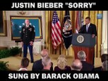 Barack Obama Singing | Sorry | Justin Bieber Parody