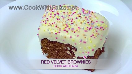 RED VELVET BROWNIES *COOK WITH FAIZA*