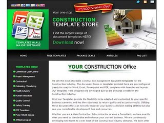 "Construction Template Store"