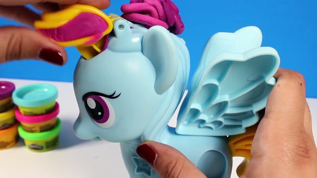 Play-Doh My Little Pony Rainbow Dash Style Salon Playset MLP Playdough Toy Videos
