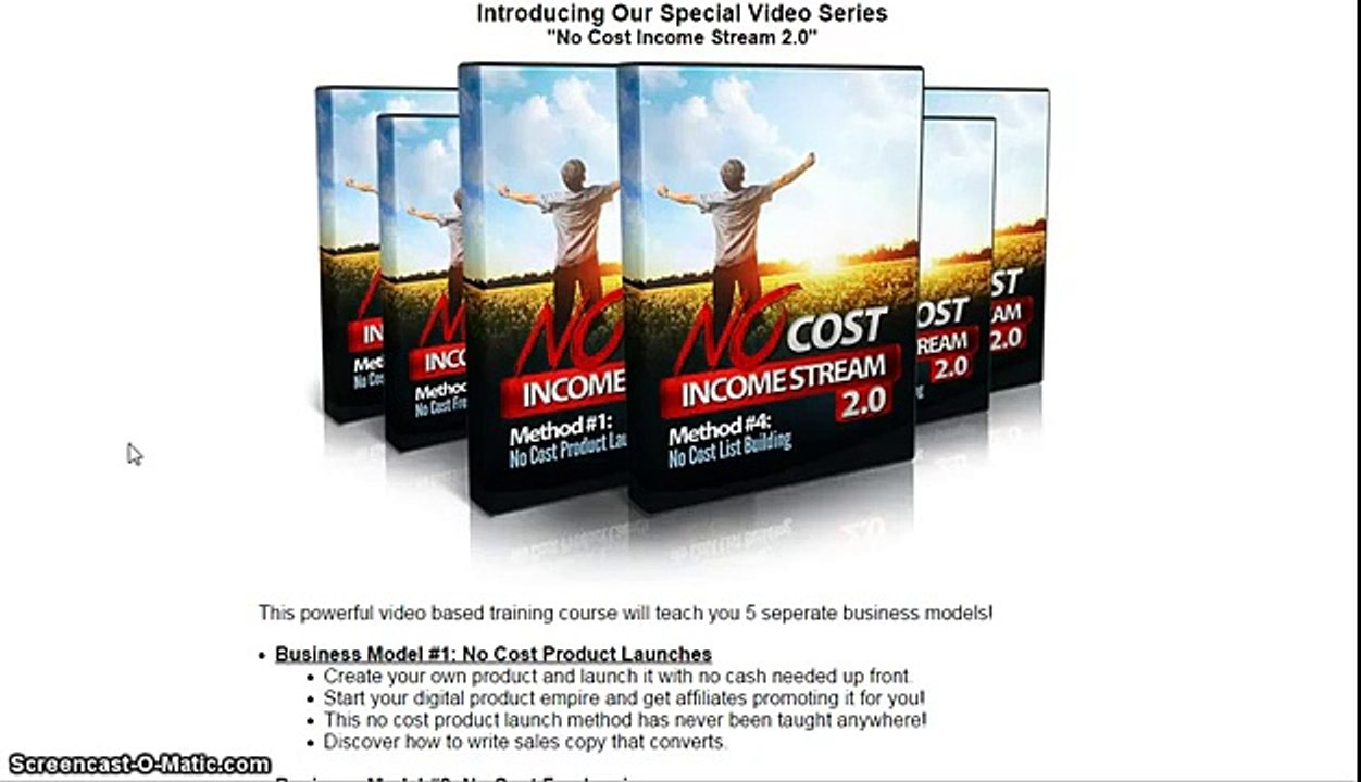 No Cost Income Stream 2.0 By Eric Holmlund Review - Is It Worth It?