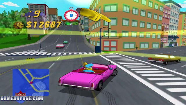 The Simpsons Road Rage Part 1 - Maddness thy name is Homer Simpson