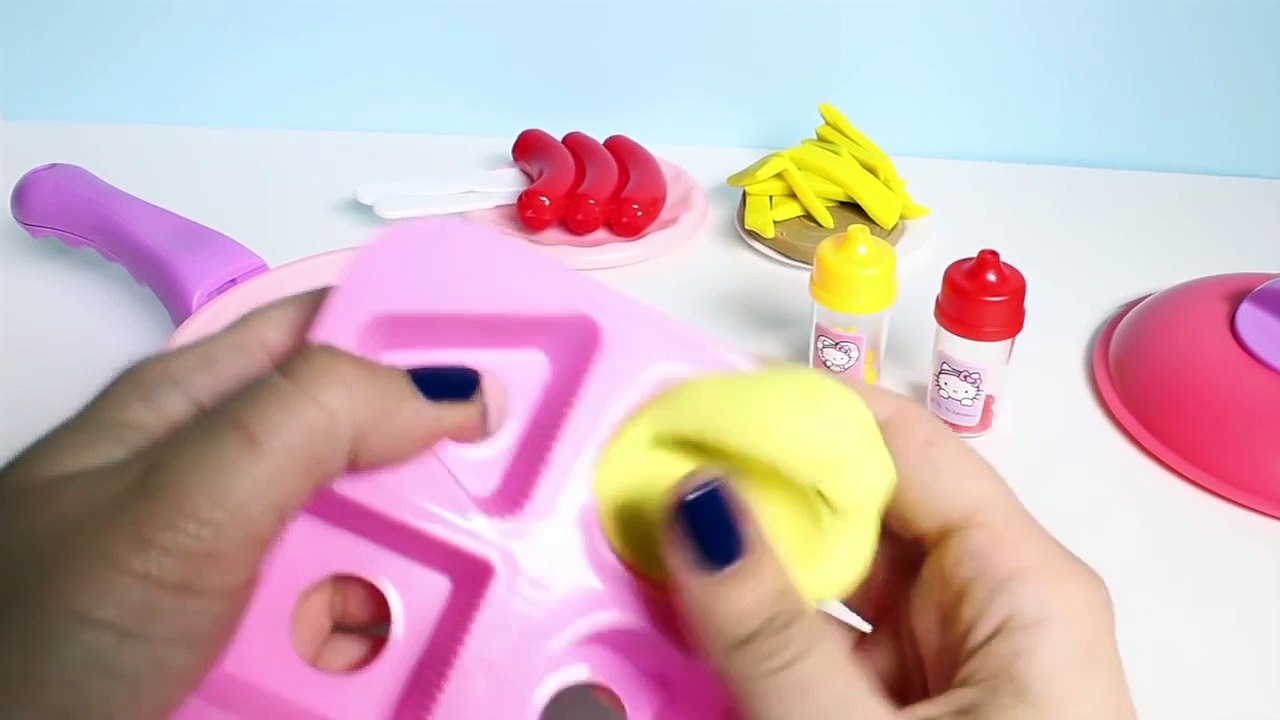 Hello Kitty Kitchen Playset ハローキティ キッチンセット Hello Kitty Pan Sartén Hello Kitty ハローキティ Cocina HK