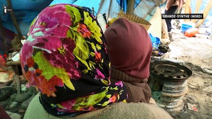 Dans le bidonville de Grande-Synthe, plus de 2.000 personnes vivent dans des conditions sanitaires déplorables