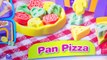 Moon Dough Pan Pizza Topping Maker Oven Playset & Playdoh Food Pizzas Unboxing Video - Coo