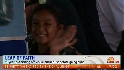 11-year-old ticking off visual bucket list before going blind _ Daily Mail Online