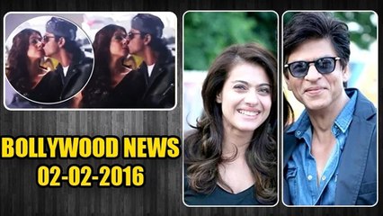 Shahrukh Khan & Kajol KISSES Each Other  | 2nd Feb 2016