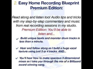 What Is The Easy Home Recording Blueprint?