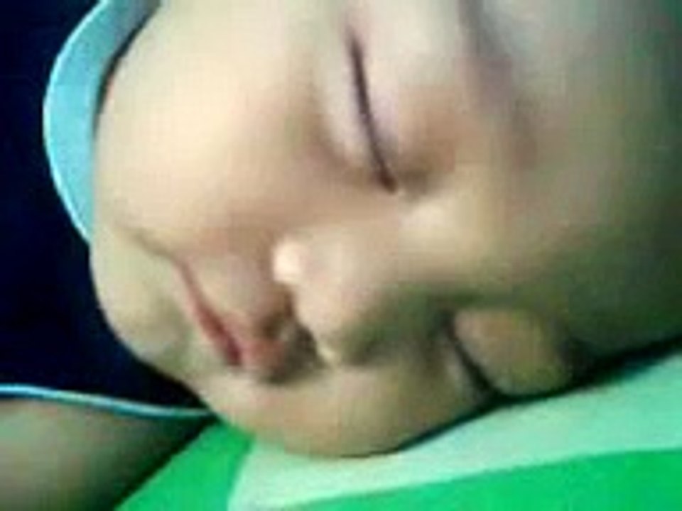 Funny Cute Baby Smiling and Crying while Sleeping.