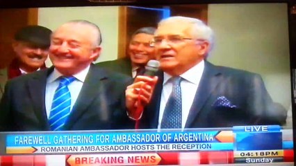 Romanian Ambassador's Farewell Dinner for Argentinian Amb Rodolfo