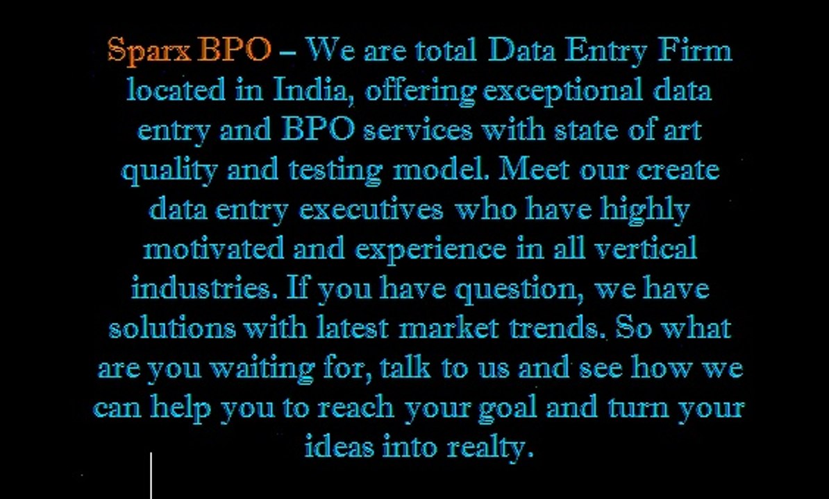 Dynamic Outsourcing Data Entry Company