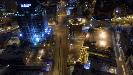 Winnipeg Winter Night Flight II (drone)