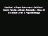 Handbook of Anger Management: Individual Couple Family and Group Approaches (Haworth Handbook