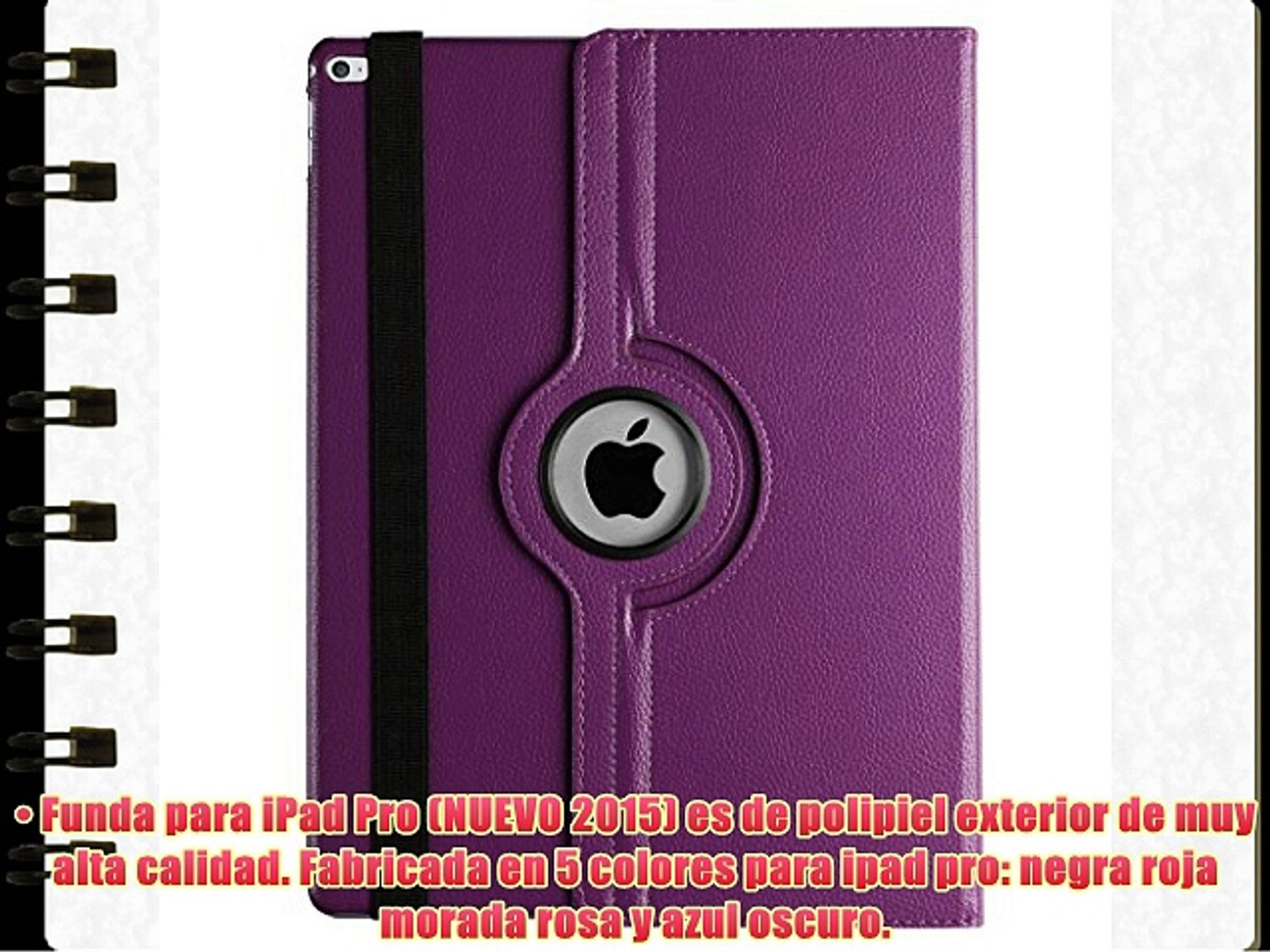Funda iPad Pro 12.9 protectora soporte y carcasa fundas ipad pro giratoria 360 grados ipad