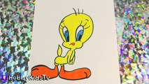 Easy Draw Tweety Bird! Looney Tunes Arts N Crafts Fun by HobbyKids TV