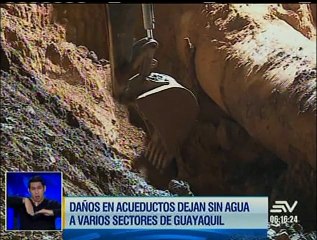Sectores sin agua en Guayaquil