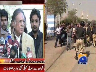 Innocent people's blood shed in Karachi to make failed protest, successful: Pervez Rashid