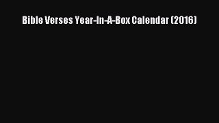 (PDF Download) Bible Verses Year-In-A-Box Calendar (2016) PDF