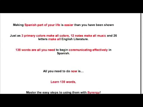 Synergy Spanish Review | Fastest Way To Learn Spanish | Spanish Mind Set