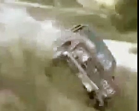 Truck Rolls Over and Over Down Steep Hill Car Crash Videos