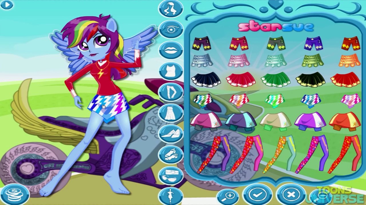 My Little Pony Equestria Girls Friendship Games Rainbow Dash Motocross Style Dress Up