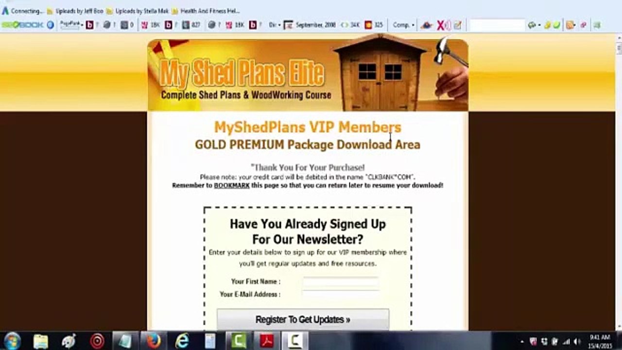 **My Shed Plans Review - A Tour Inside Members Area !!!***
