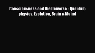[Téléchargement PDF] Consciousness and the Universe - Quantum physics Evolution Brain & Maind
