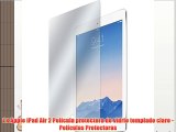1 x Apple iPad Air 2 Pel?cula protectora de vidrio templado claro - Pel?culas Protectoras