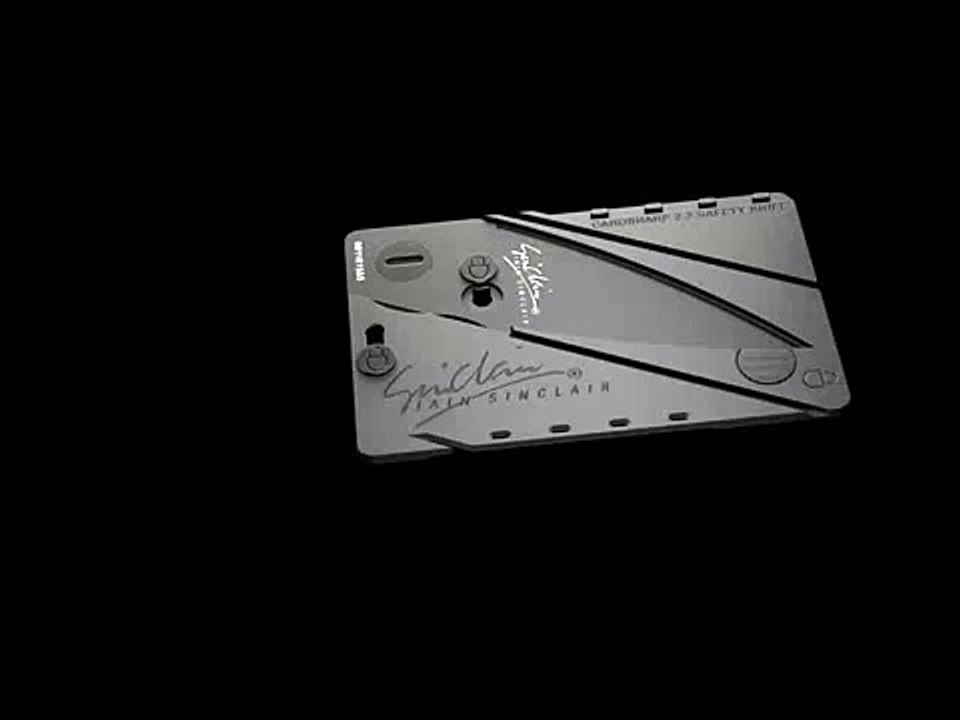 Credit card knife stainless steel Black  Model N3  http://aba-store.com