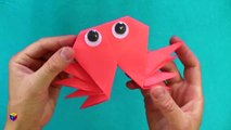 Origami: crab. How to make a paper crab. Educational videos and tutorials.