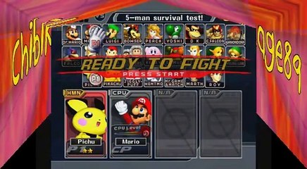 SSBM Super Mario Vs Pichu - Revenge Is BitterSweet - Super Smash Bros Melee