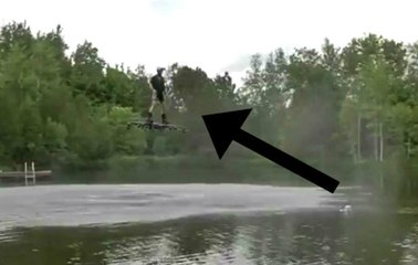 Guy Turned His Drone Into A Hoverboard