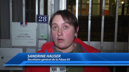 DICI TV - La réaction des agriculteurs après leur réunion avec le préfet du 05