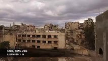 Powerful Drone Footage of Homs destroyed City in Syria after years of War