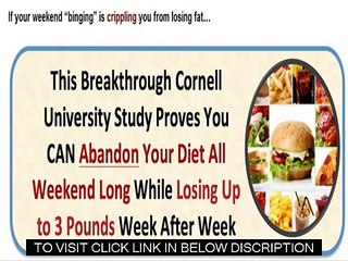 Diet Free Weekends Solution Review - Does It Really Work?