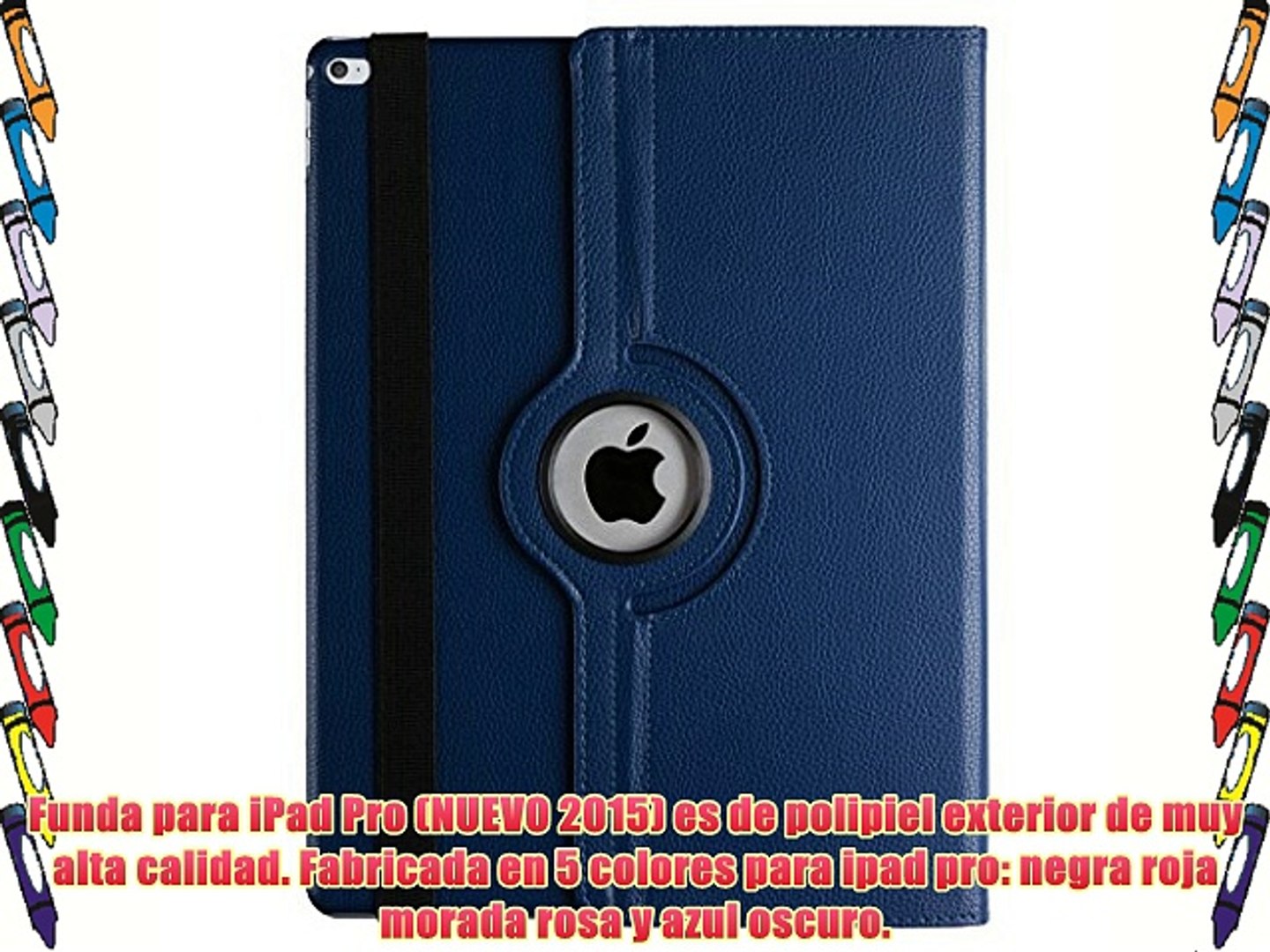 Funda iPad Pro 12.9 protectora soporte y carcasa fundas ipad pro giratoria 360 grados ipad