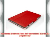 Port Phoenix IV Universal Funda para tabletas hasta 256 cm (101 pulgadas) rojo