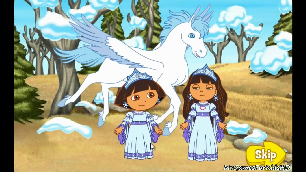 Dora The Explorer Saves The Snow Princess Fun Childrens Game Spanish Learning