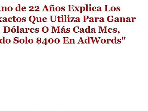 Ganancias Con Adwords 2.0 - Jacobo Benitez