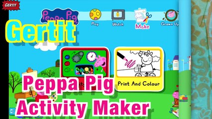 PEPPA PIG: Peppas Activity Maker Episode In English Full HD! Game For Kids And Girls By GERTIT