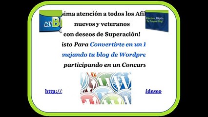 Concurso de lanzamiento Mi Blog Al Instante -   http://bit.ly/vsL4gE