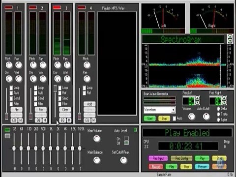Evaluating subliminal audio messages decoded from MindMaster 2.