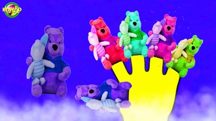 Finger Family Mom Teddy Kid Cartoon Nursery Rhyme For Kids | Baby Songs | Kids World |