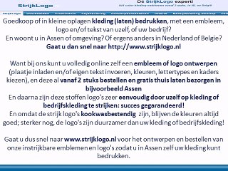 Kleding bedrukken Assen
