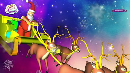 Santa Claus is Coming to Town in 3D | Kids Christmas Song