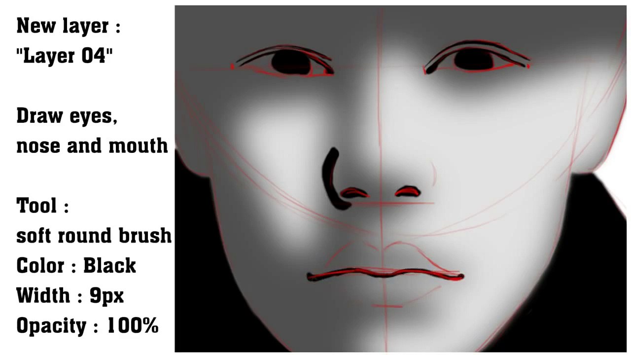 Tutorial 11a : How to draw a REALISTIC PORTRAIT