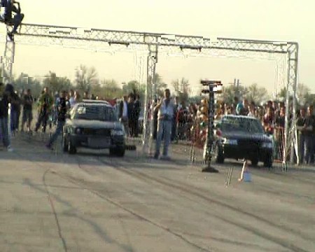 Audi 90 Quattro Turbo Vs. Audi S2 Coupe Drag Race