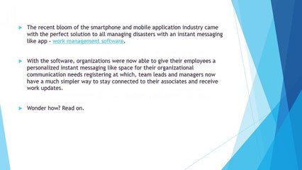 Features to look for in a Work Management